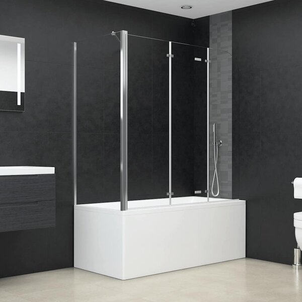 Sprchový kout 120 x 69 x 130 cm tvrzené sklo průhledný 146227