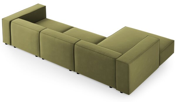 -25 % Dny MOMENTI– Cosmopolitan Design Sametová rohová pohovka Arendal 284 cm, levá