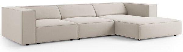 -25 % Dny MOMENTI– Cosmopolitan Design Sametová rohová pohovka Arendal 284 cm, pravá