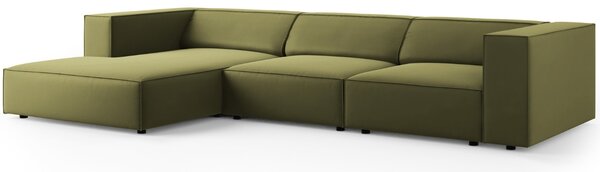 -25 % Dny MOMENTI– Cosmopolitan Design Sametová rohová pohovka Arendal 284 cm, levá
