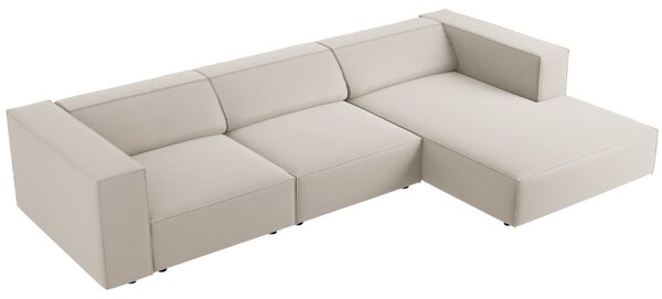 -25 % Dny MOMENTI– Cosmopolitan Design Sametová rohová pohovka Arendal 284 cm, pravá