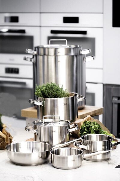 Profi Cuisine Hrnec Ø 24 cm, 8,5 l, nerezový ELO 24624