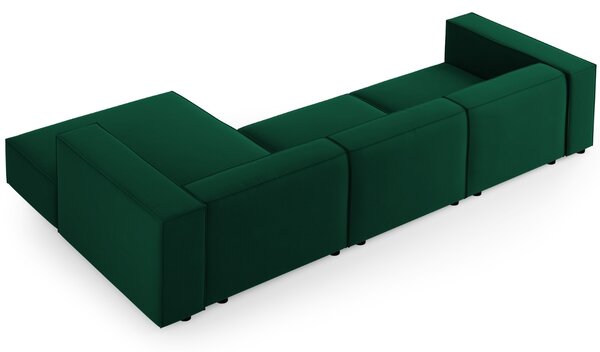 -25 % Dny MOMENTI– Cosmopolitan Design Sametová rohová pohovka Arendal 284 cm, pravá