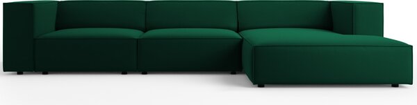 -25 % Dny MOMENTI– Cosmopolitan Design Sametová rohová pohovka Arendal 284 cm, pravá