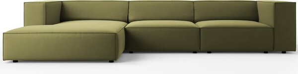 -25 % Dny MOMENTI– Cosmopolitan Design Sametová rohová pohovka Arendal 284 cm, levá