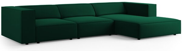 -25 % Dny MOMENTI– Cosmopolitan Design Sametová rohová pohovka Arendal 284 cm, pravá