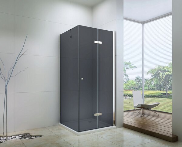 Mexen Lima sprchový kout 110x60cm, 6mm sklo, chromový profil-šedé sklo, 856-110-060-01-40