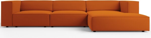 -25 % Dny MOMENTI– Cosmopolitan Design Sametová rohová pohovka Arendal 284 cm, pravá