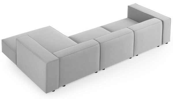 -25 % Dny MOMENTI– Cosmopolitan Design Sametová rohová pohovka Arendal 284 cm, pravá
