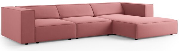 -25 % Dny MOMENTI– Cosmopolitan Design Sametová rohová pohovka Arendal 284 cm, pravá