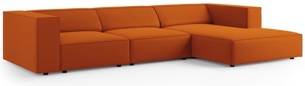 -25 % Dny MOMENTI– Cosmopolitan Design Sametová rohová pohovka Arendal 284 cm, pravá