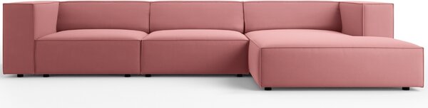 -25 % Dny MOMENTI– Cosmopolitan Design Sametová rohová pohovka Arendal 284 cm, pravá