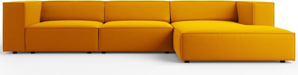 -25 % Dny MOMENTI– Cosmopolitan Design Sametová rohová pohovka Arendal 284 cm, pravá