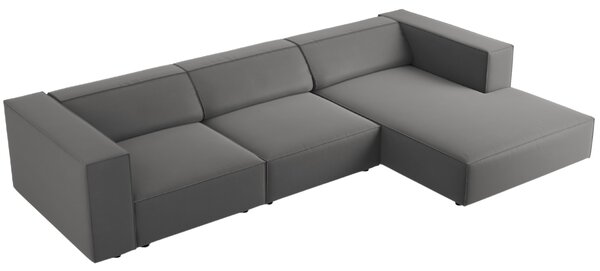 -25 % Dny MOMENTI– Cosmopolitan Design Sametová rohová pohovka Arendal 284 cm, pravá