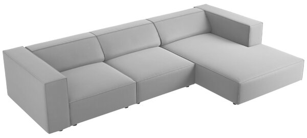 -25 % Dny MOMENTI– Cosmopolitan Design Sametová rohová pohovka Arendal 284 cm, pravá