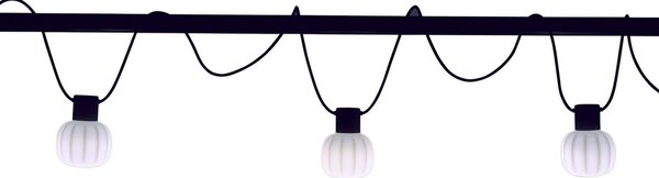 Světelné řetězy Martinelli Luce, Kiki, Černá, Plast, Design