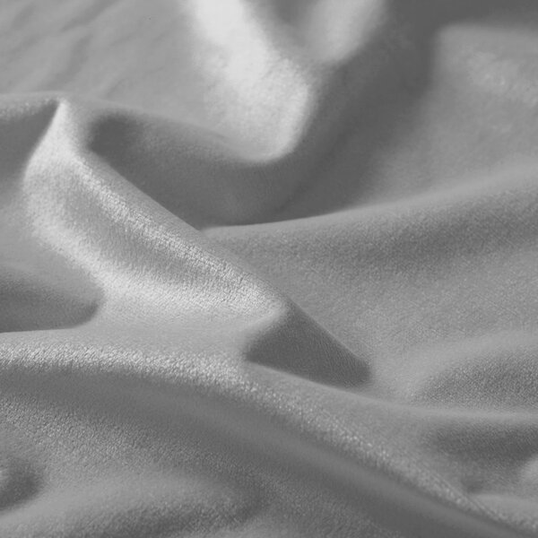 Biante Sametový obdélníkový ubrus Velvet Premium SVP-039 Šedý 50x100 cm
