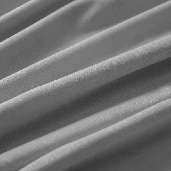 Biante Sametový obdélníkový ubrus Velvet Premium SVP-039 Šedý 50x100 cm