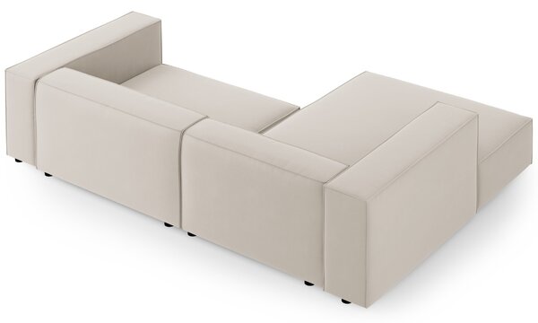 -25 % Dny MOMENTI– Cosmopolitan Design Sametová rohová pohovka Arendal 224 cm, levá