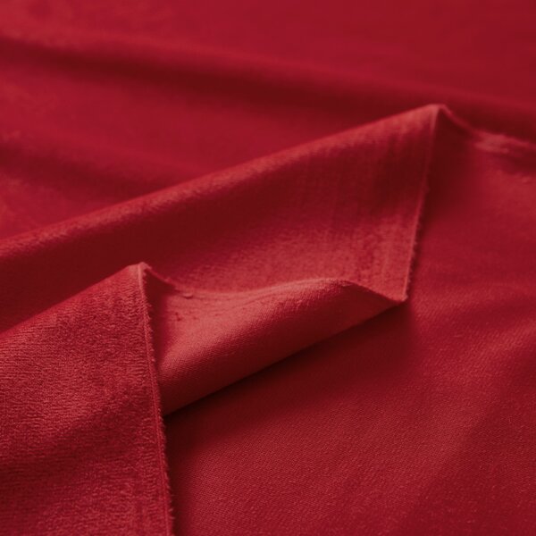Biante Sametový závěs Velvet Premium SVP-038 Sytě červený - šířka 135 cm 135x140 cm