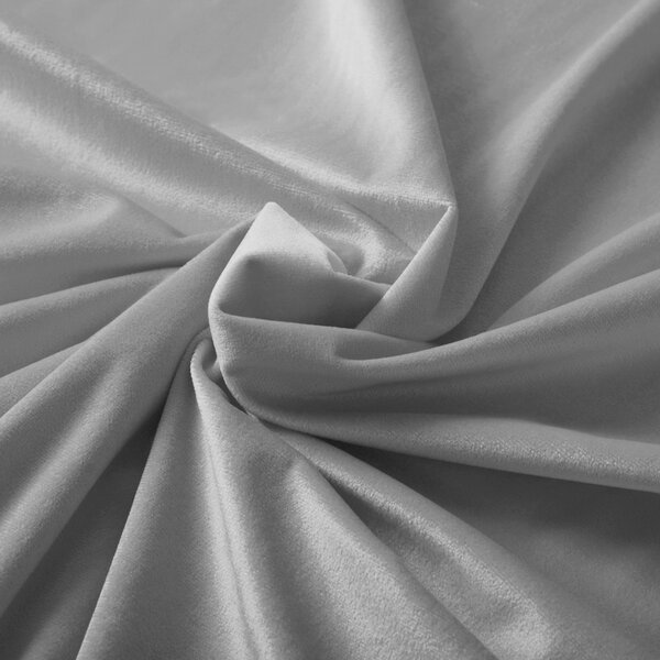 Biante Sametový obdélníkový ubrus Velvet Premium SVP-039 Šedý 50x100 cm