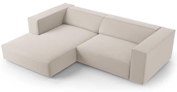 -25 % Dny MOMENTI– Cosmopolitan Design Sametová rohová pohovka Arendal 224 cm, levá
