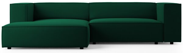 -25 % Dny MOMENTI– Cosmopolitan Design Sametová rohová pohovka Arendal 224 cm, levá