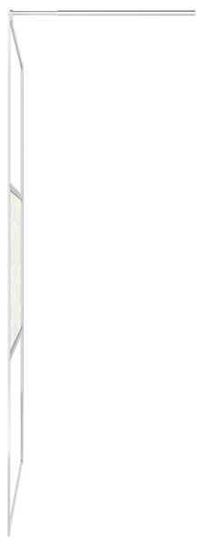 Zástěna do průchozí sprchy ESG sklo design s kameny 90 x 195 cm 146651