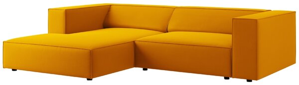 -25 % Dny MOMENTI– Cosmopolitan Design Sametová rohová pohovka Arendal 224 cm, levá