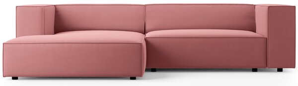 -25 % Dny MOMENTI– Cosmopolitan Design Sametová rohová pohovka Arendal 224 cm, levá