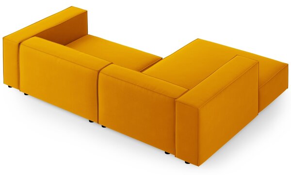 -25 % Dny MOMENTI– Cosmopolitan Design Sametová rohová pohovka Arendal 224 cm, levá