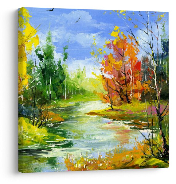 Obraz - Malba krajiny (30x30 cm)