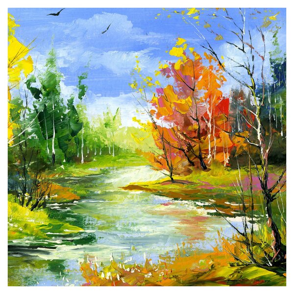 Obraz - Malba krajiny (30x30 cm)