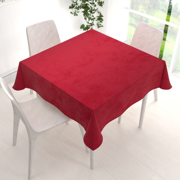 Biante Sametový čtvercový ubrus Velvet Premium SVP-038 Sytě červený 40x40 cm