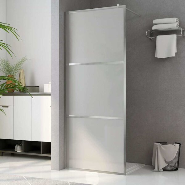 Zástěna do průchozí sprchy celé mléčné ESG sklo 80 x 195 cm 146645