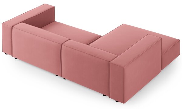 -25 % Dny MOMENTI– Cosmopolitan Design Sametová rohová pohovka Arendal 224 cm, levá
