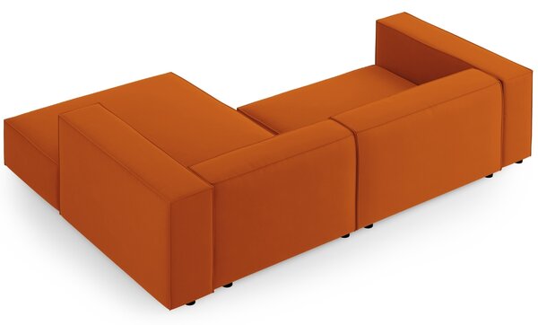 -25 % Dny MOMENTI– Cosmopolitan Design Sametová rohová pohovka Arendal 224 cm, pravá