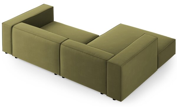 -25 % Dny MOMENTI– Cosmopolitan Design Sametová rohová pohovka Arendal 224 cm, levá