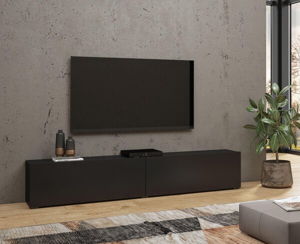 Tv stolek/skříňka Avernic Typ 40 (onyx černá + dub wotan)