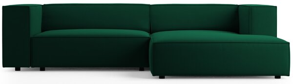 -25 % Dny MOMENTI– Cosmopolitan Design Sametová rohová pohovka Arendal 224 cm, pravá