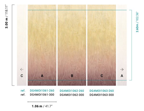 Vliesová fototapeta na zeď, Moiré, DG4MOI1063-260, Wall Designs IV, Khroma by Masureel