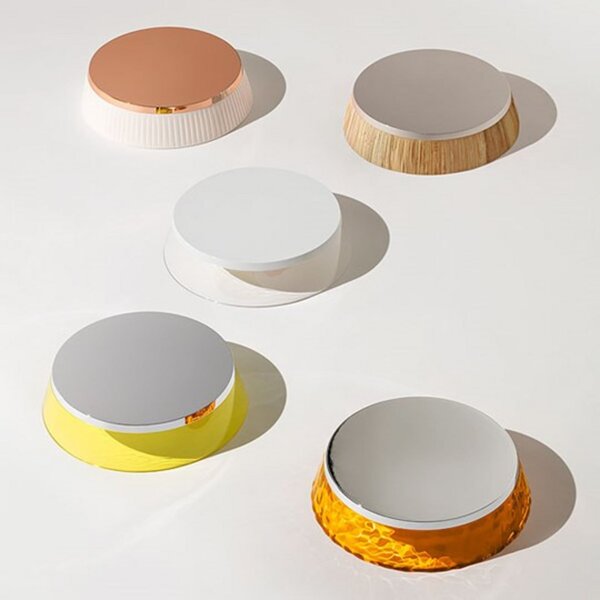 Stolní lampa FLOS, stmívatelné, Měděná, Obývací pokoj, Plast