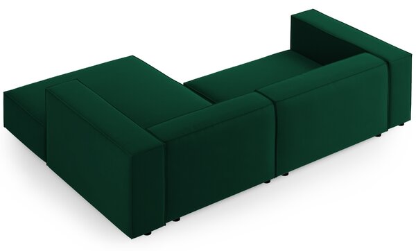 -25 % Dny MOMENTI– Cosmopolitan Design Sametová rohová pohovka Arendal 224 cm, pravá