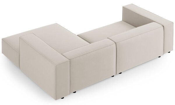 -25 % Dny MOMENTI– Cosmopolitan Design Sametová rohová pohovka Arendal 224 cm, pravá