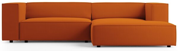 -25 % Dny MOMENTI– Cosmopolitan Design Sametová rohová pohovka Arendal 224 cm, pravá