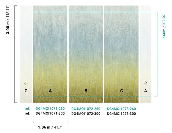 Vliesová fototapeta na zeď, Moiré, DG4MOI1073-260, Wall Designs IV, Khroma by Masureel