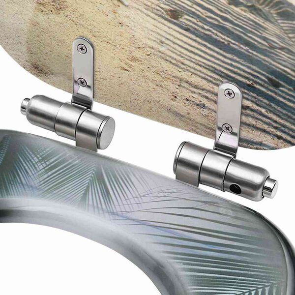 VivdaXL WC sedátka s funkcí pomalého sklápění 2 ks MDF plážový motiv 3056416