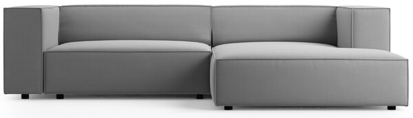 -25 % Dny MOMENTI– Cosmopolitan Design Sametová rohová pohovka Arendal 224 cm, pravá