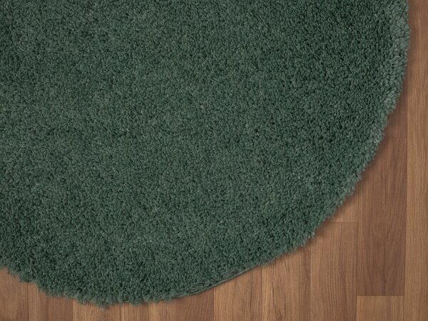 My Flair, AKCE: 150x150 (průměr) kruh cm Kusový koberec My Shaggy hellgrün kruh, zelená, chodba / předsíň