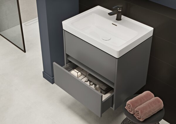 Cersanit Crea BOX skříňkové umyvadlo 50cm, bílá, K114-005